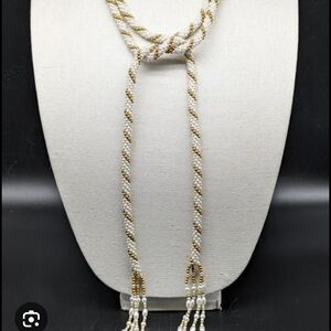 Elegant Gold and Silver Twisted Necklace